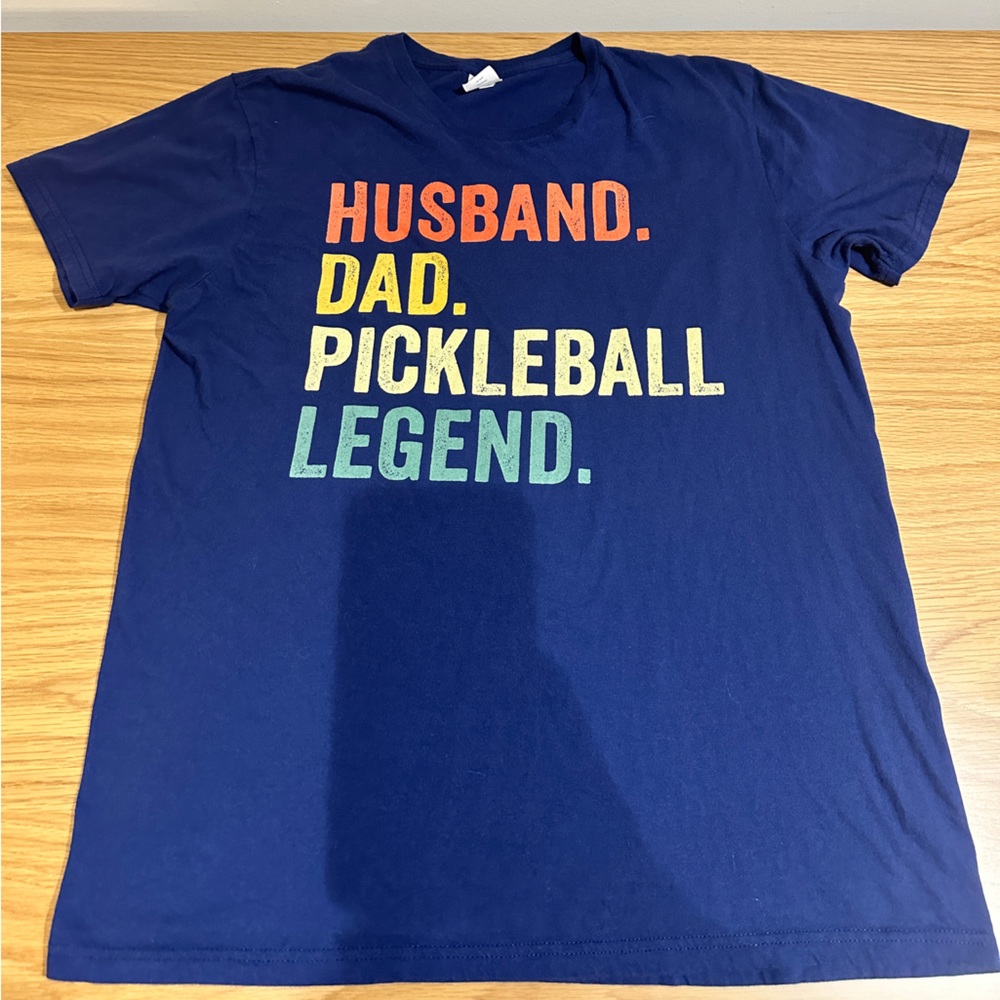 Pickleball  Dad T Shirt Size L